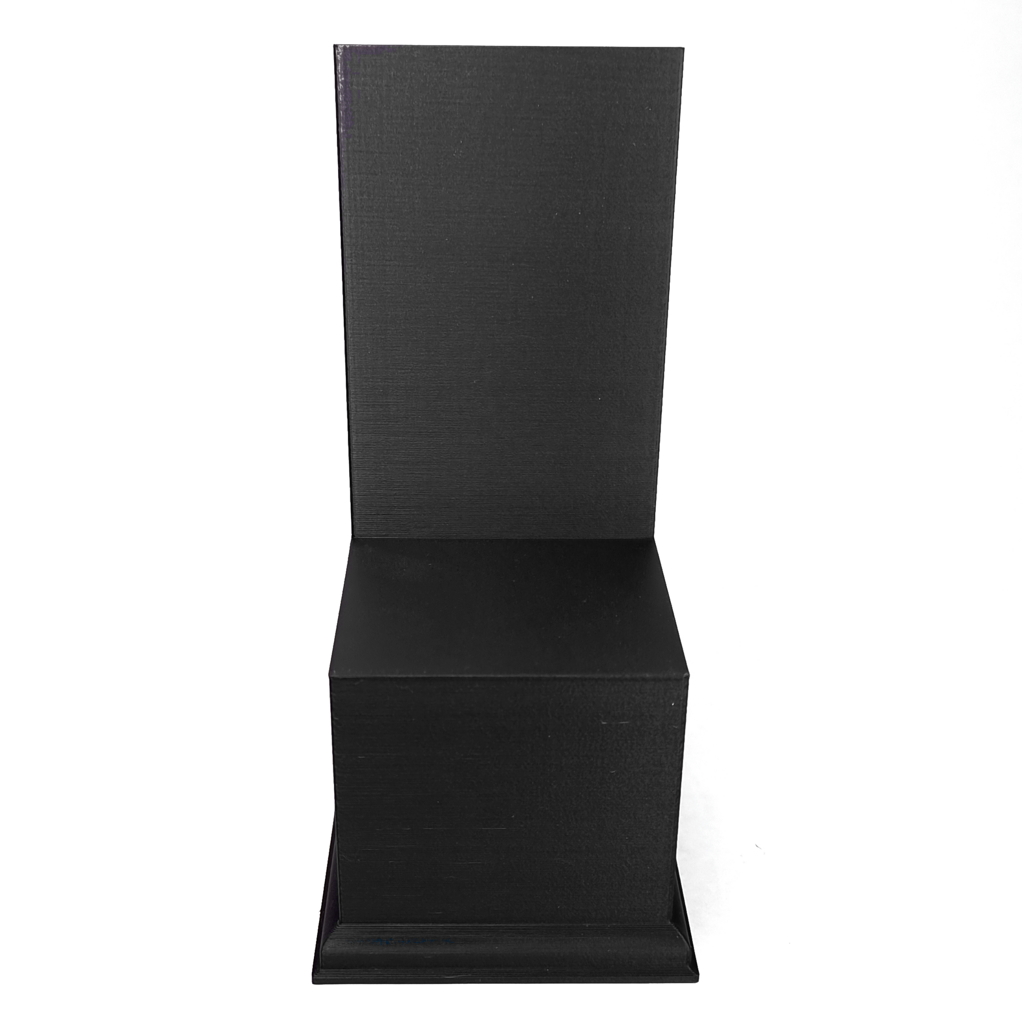 Fyrkantig displaysockel med backdrop