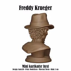 Karikatyrbyst: Freddy Krueger