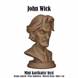 Karikatyrbyst: John Wick