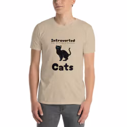 Introverted but wulling to discuss Cats T-shirt