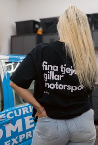 Fina Tjejer Gillar Motorsport T-shirt SVART