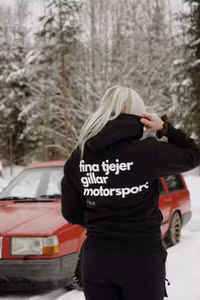 Fina Tjejer Gillar Motorsport Hoodie