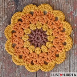 CURRYBLOMMA virkat glasunderlägg/coaster