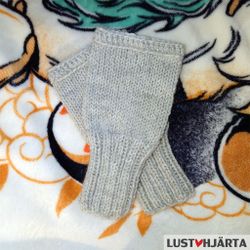 Stickade handledsvärmare ASTRID - ull & alpacka