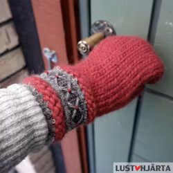 Stickade tumvantar TORA - 100% ull