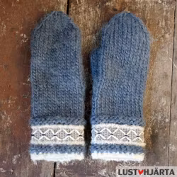 Stickade tumvantar TORA - 100% ull