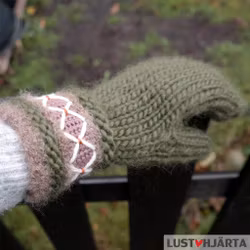 Stickade tumvantar TORA - 100% ull