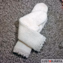 Stickade tumvantar TUULA - 100% ull