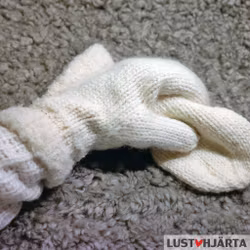 Stickade tumvantar FAIRY - 100% ull