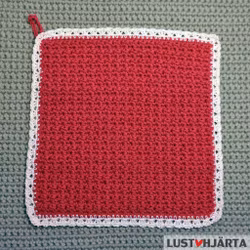 JULTRASAN virkad disktrasa med spetskant - 100% bomull