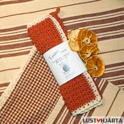 JULTRASAN virkad disktrasa med spetskant - 100% bomull