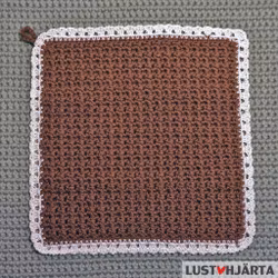 JULTRASAN virkad disktrasa med spetskant - 100% bomull