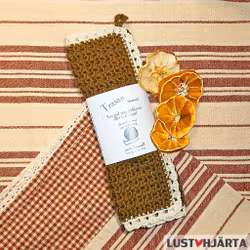 JULTRASAN virkad disktrasa med spetskant - 100% bomull