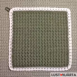 JULTRASAN virkad disktrasa med spetskant - 100% bomull