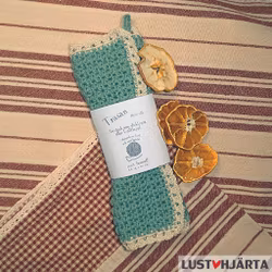 JULTRASAN virkad disktrasa med spetskant - 100% bomull