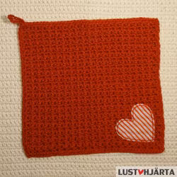 JULTRASAN virkad disktrasa med dekoration - 100% bomull