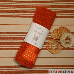 JULTRASAN virkad disktrasa med dekoration - 100% bomull