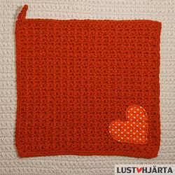 JULTRASAN virkad disktrasa med dekoration - 100% bomull