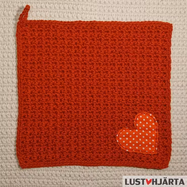 JULTRASAN virkad disktrasa med dekoration - 100% bomull