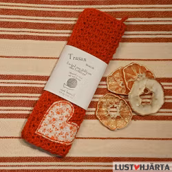 JULTRASAN virkad disktrasa med dekoration - 100% bomull