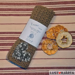 JULTRASAN virkad disktrasa med dekoration - 100% bomull