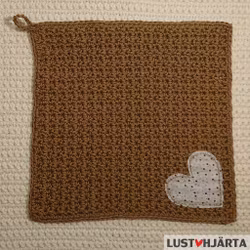 JULTRASAN virkad disktrasa med dekoration - 100% bomull