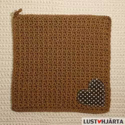 JULTRASAN virkad disktrasa med dekoration - 100% bomull