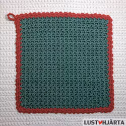 JULTRASAN virkad disktrasa med uddkant - 50% bambu 50% bomull