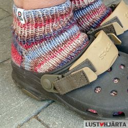 Stickade sockor KORTIS - ullblandning