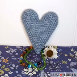 Virkat hjärta - bomull