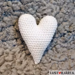 Virkat hjärta - bomull