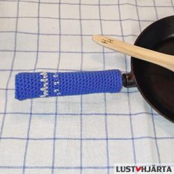 Virkat handtagsskydd stekpanna - 100% bomull