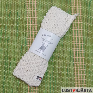 Stickad disktrasa - 30% lin 70% bomull