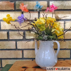 Påskvippor av färgad ull - 6 vippor