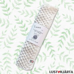 Stora trasan - stickad disktrasa - 30% lin 70% bomull