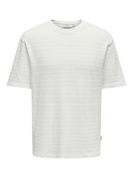 GIVO KNIT TEE WHITE