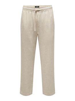 SINUS VISC LIN PANT OATMEAL