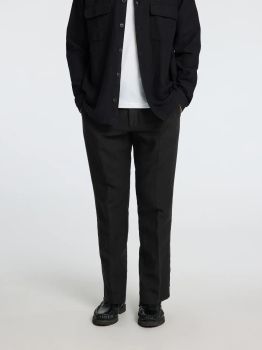 LEROY LUX LINEN PANT BLACK