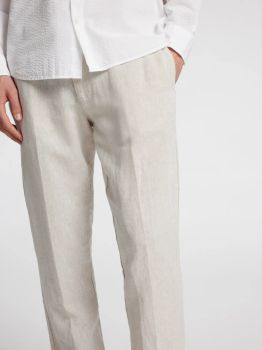 LEROY LUX LINEN PANT PURE CASHMERE