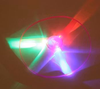 Flerfärgad LED frisbee