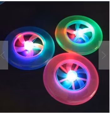 Flerfärgad LED frisbee