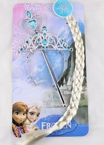 Frozen Elsa Tiara , Hårfläta ,Trollstav