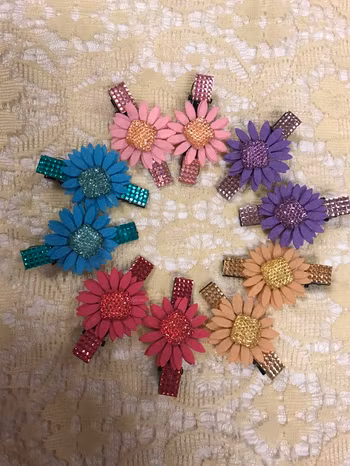 Härlig Blomma Hårspänne, 2st/par