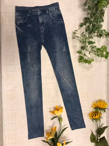 Super Stretch Legging i Jean Stil