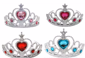 Prinsesskrona med Hjärta Diadem