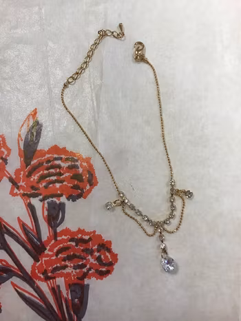 Fotlänk,Fotsmycke,Vristlänk med Strass