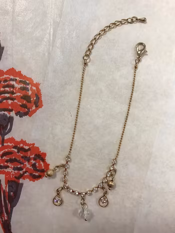 Fotlänk,Fotsmycke,Fristlänk med Strass