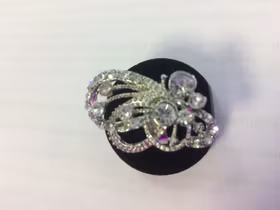 Silverpläterade Ringar med Strass