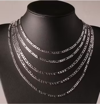 925 Silverpläterad ( stämplat )  Halsband