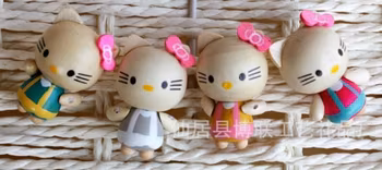 Handgjorda Söta träkylmagneter, Hello Kitty